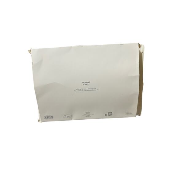 Dior Trousse Pouch Floral Zipper NWT Ivory Cosmetic Make Up Bag - Picture 6 of 8